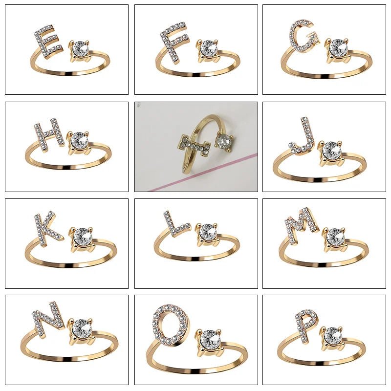 26 English Letter Ring A-Z - Madmozale -