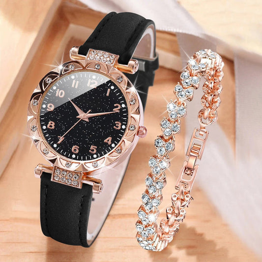 2PCS/Set Fashion Watch & Bracelet - Madmozale -
