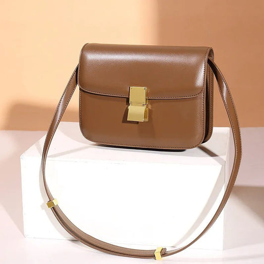 Genuine Leather Shoulder Bag - Madmozale -