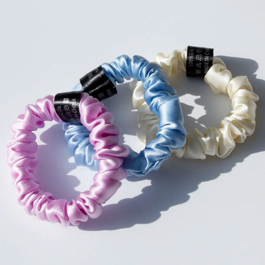 Luxurious Pure Mulberry Silk Scrunchies - Madmozale -